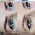 Branco Babic eğitimiyle profesyonel microblading Phibrows eğitimli sanatçı tarafından yapılan microblading öncesi sonrası