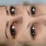 Kaş simetrisi ve doğal dolgunluk için yapılan microblading uygulaması İzmir Phibrows microblading kaş şekillendirme öncesi sonrası