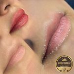 Doğal ton geçişleriyle dengeli dudak rengi Phibrows dudak renklendirme öncesi sonrası İzmir