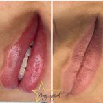 Dudaklara kalıcı renk kazandıran profesyonel uygulama İzmir Phibrows dudak pigmentasyonu öncesi sonrası