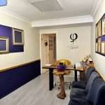 Pastel tonlarla tasarlanmış huzurlu iç mekan. İzmir güzellik stüdyosu pastel tonlu iç mekan tasarımı